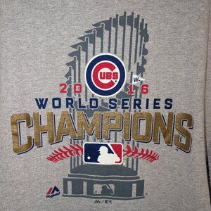 *NWOT* Chicago Cubs 2016 World Series Champion Gray T-Shirt Size XL